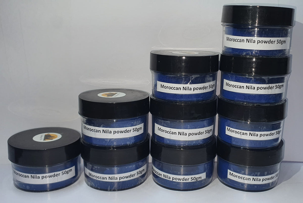 Moroccan Nila Blue Powder for Skin Lightening 50gm