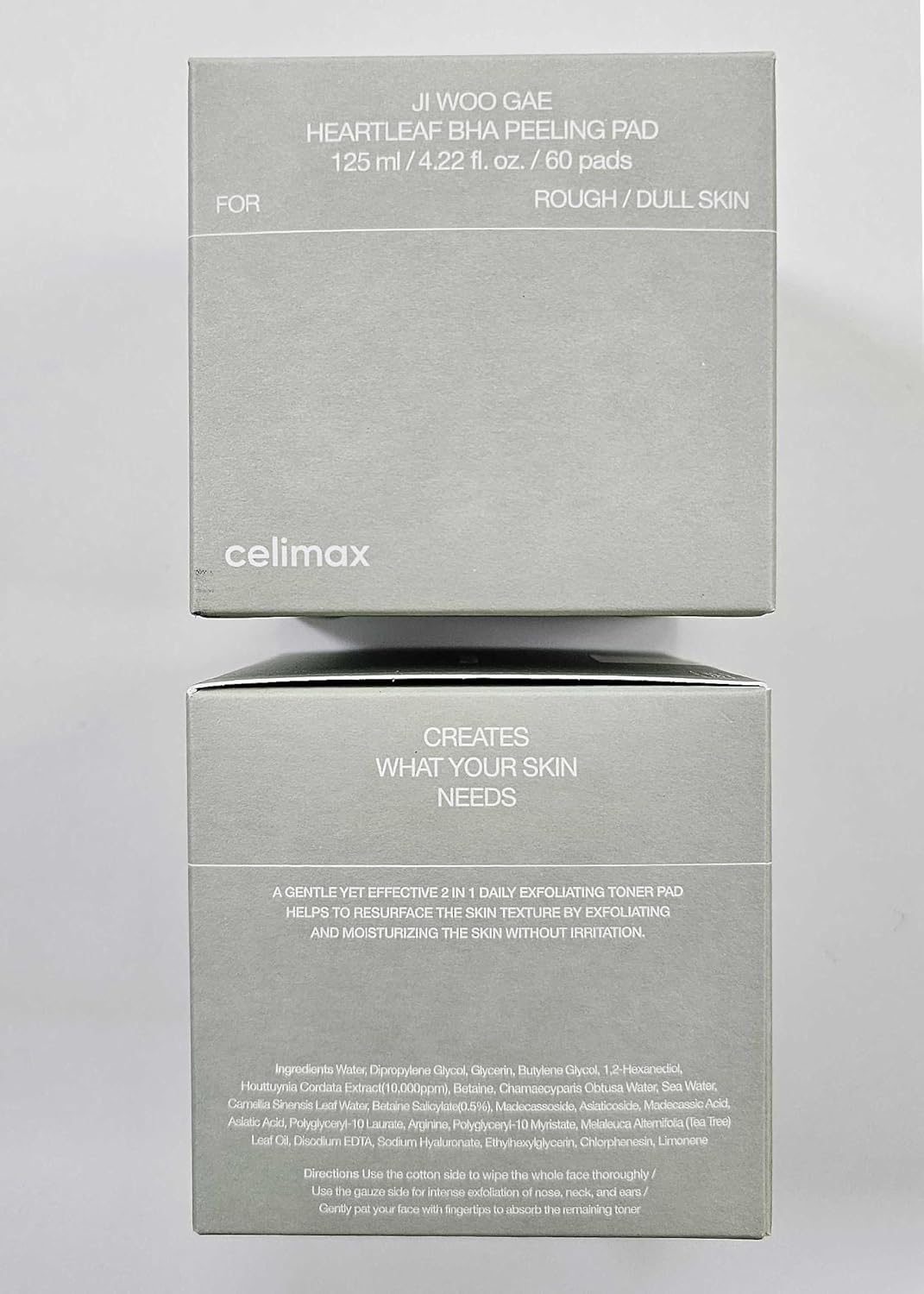 Celimax Ji.Woo.Gae Heartleaf BHA Peeling 60 Pad, 125ml Expiry 10 - 2028