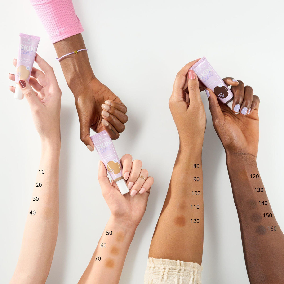Essence SKIN tint light to medium coverage and SPF 30