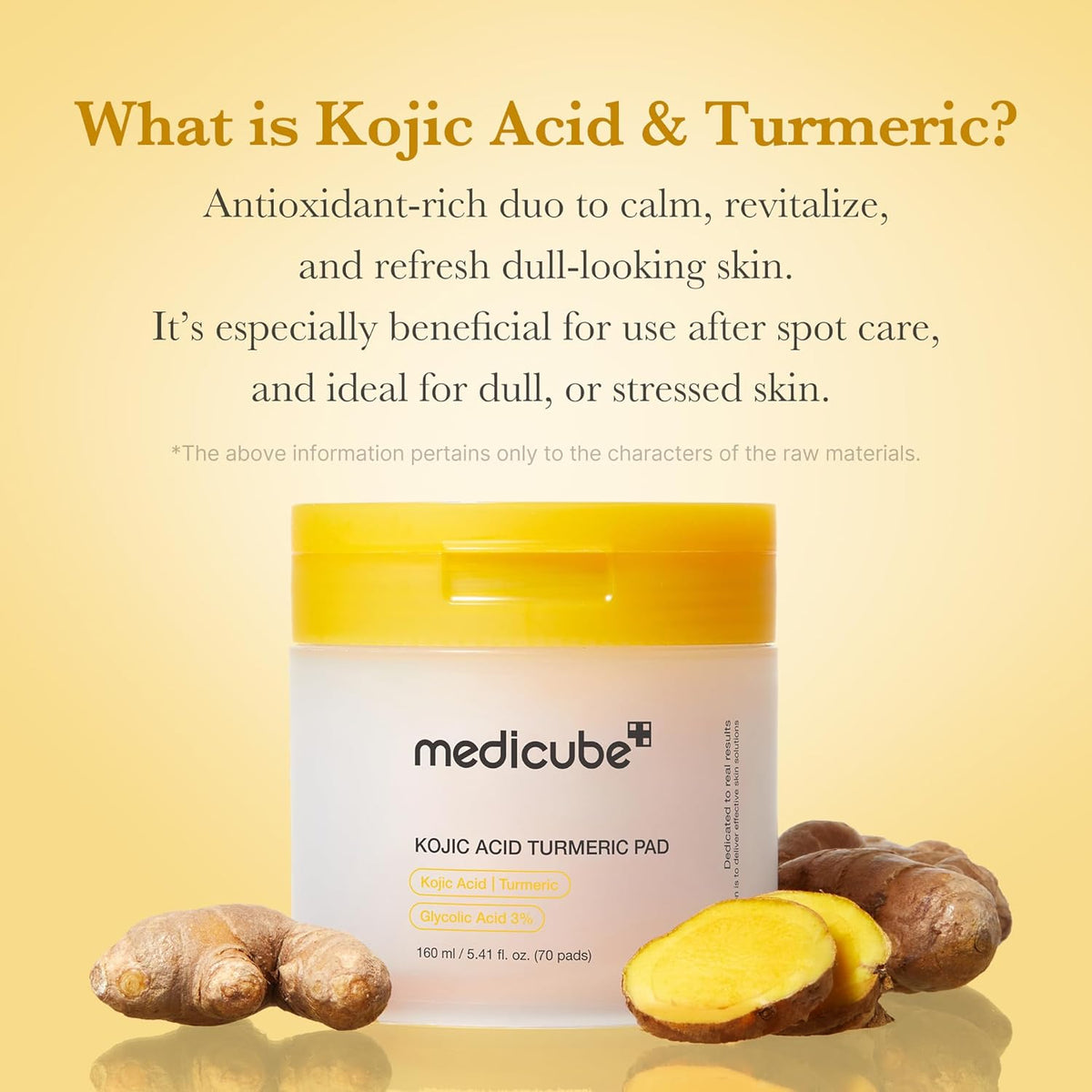 Medicube Kojic Acid Turmeric Clarifying Toner 70 Pads Expiry 06 - 2028