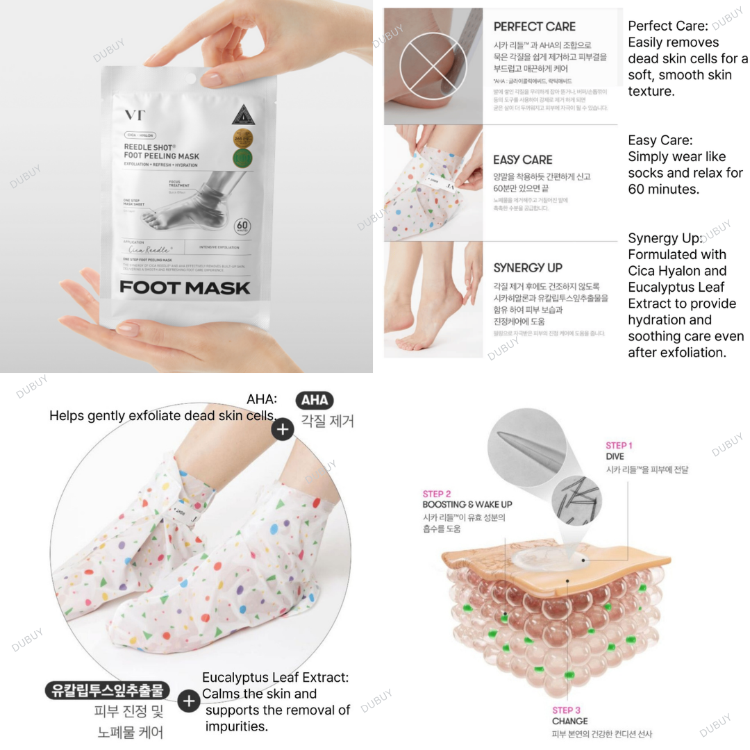 VT Reedle Shot Foot Peeling Mask 16ML Expiry 02 - 2029