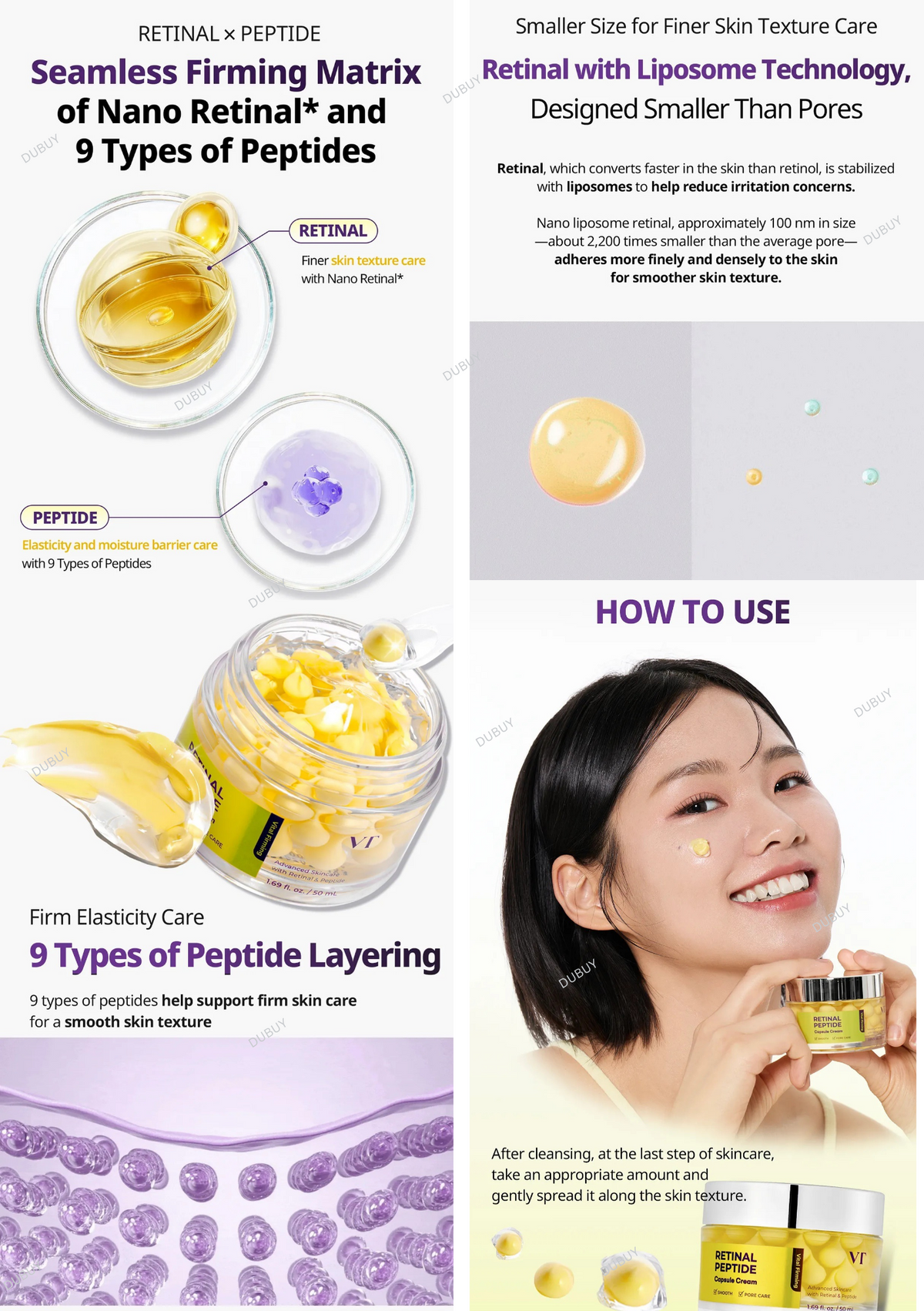 VT Retinal Peptide Capsule Cream 50ML Expiry 01 - 2029