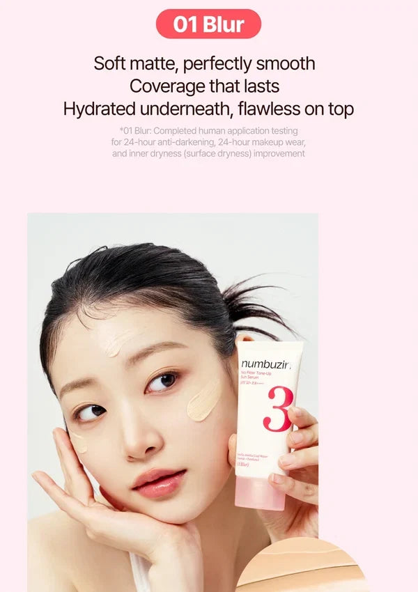 Numbuzin No.3 No Filter Tone-Up Sun Serum 50ml