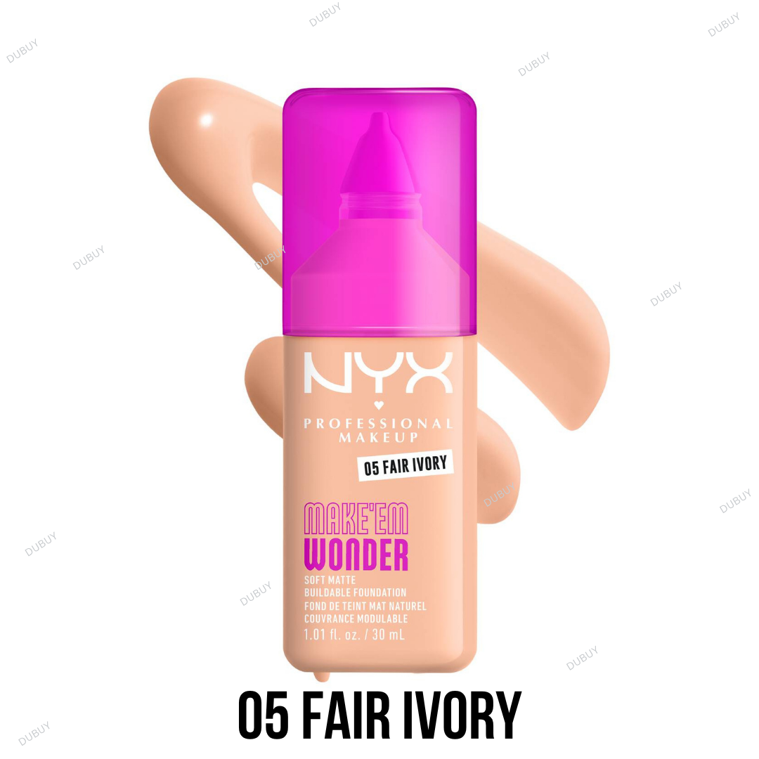 Nyx Make ‘Em Wonder™ Soft Matte Buildable Foundation