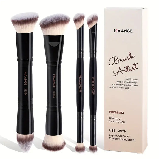MAANGE 4-Piece Foundation Premium Brush Set