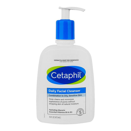 Cetaphil, Daily Facial Cleanser, 16 fl oz (473 ml) ,  combination to oily , sensitive skin