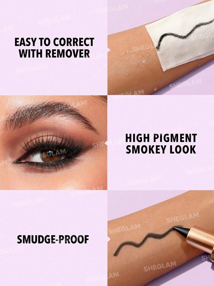 SHEGLAM - Smooth Glide Matte Eye Liner Smudge Proof Kajal