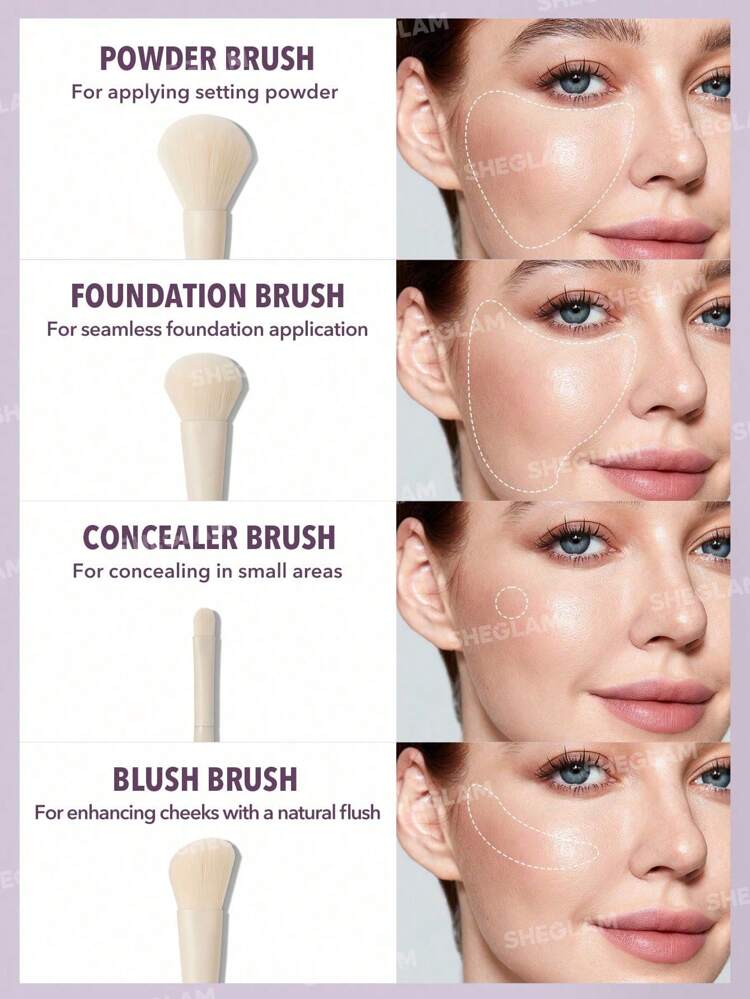 Sheglam PRO CORE BRUSH KIT 8 Pcs Set