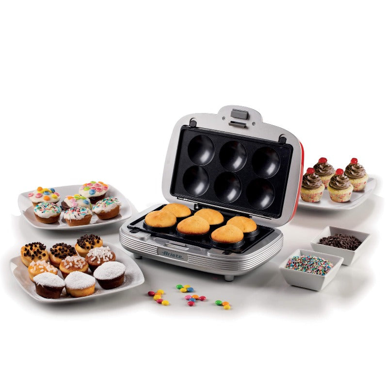 Muffin, Donut & Sandwich Maker Party Time Red - Europlug