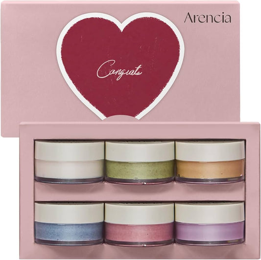 ARENCIA Rice Mochi Facial Cleanser Gift Set - 6 Varieties, 0.52 oz each -Travel Size Expiry 09 - 2028