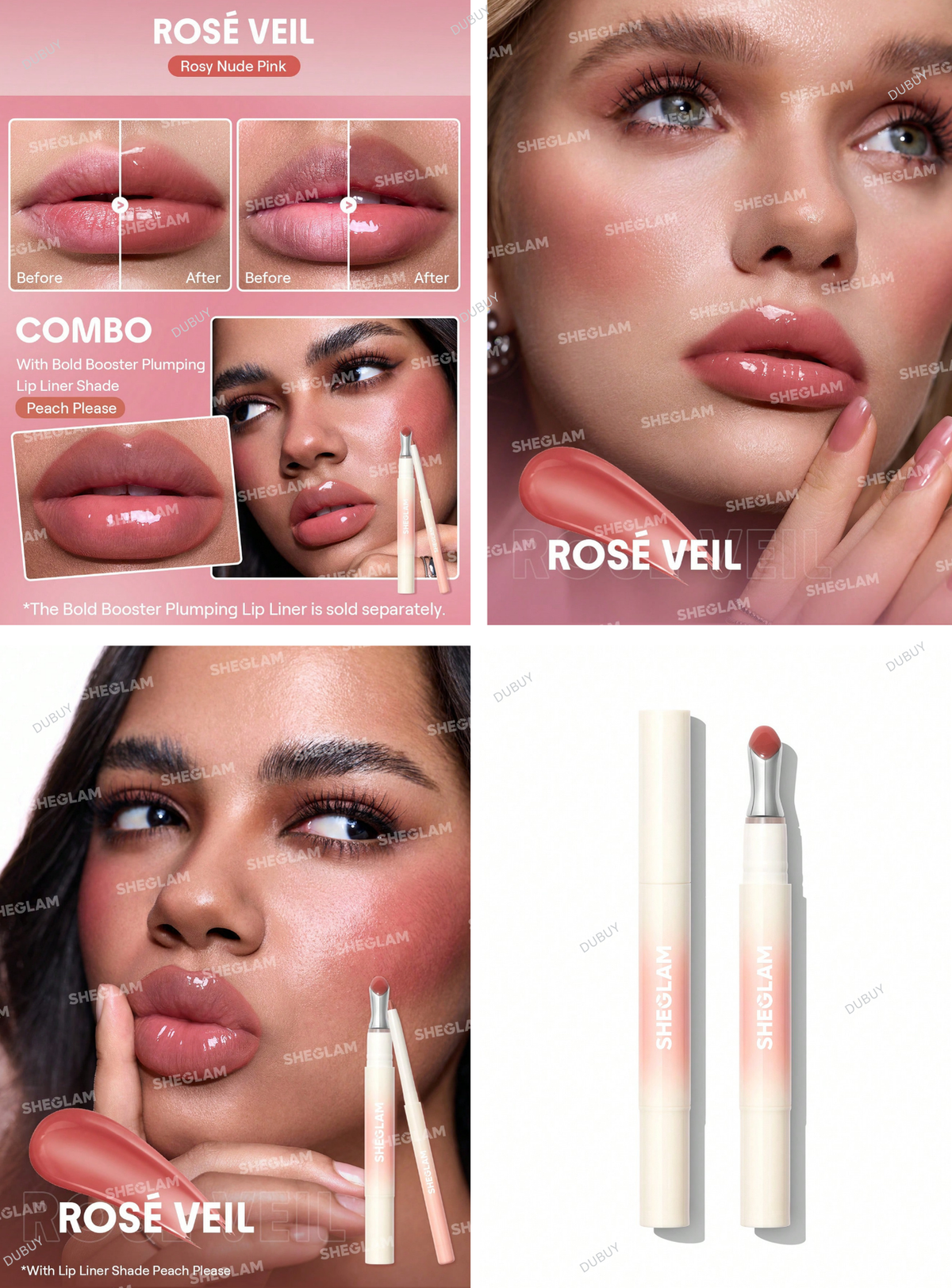 SHEGLAM Bold Booster Lip Plumper Lip Combo