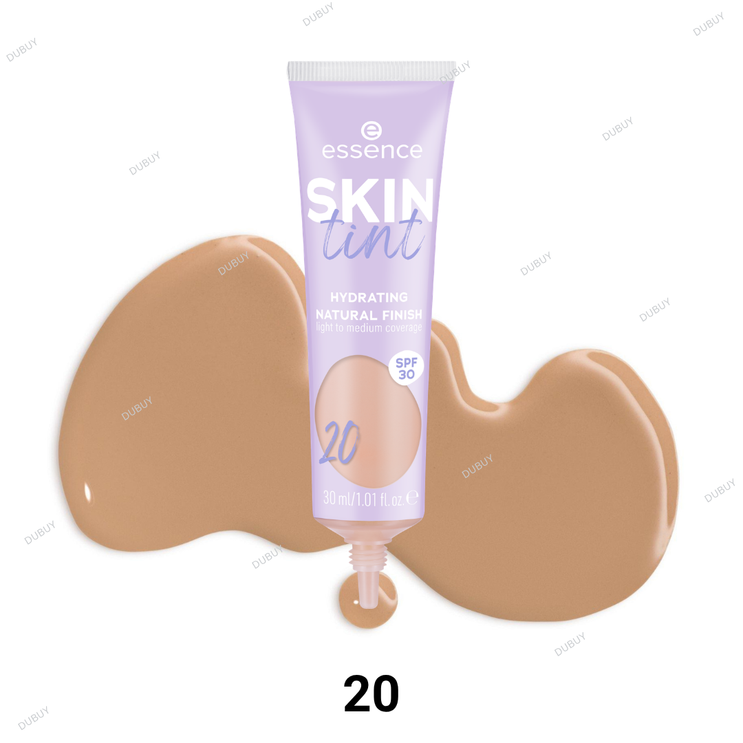Essence SKIN tint light to medium coverage and SPF 30
