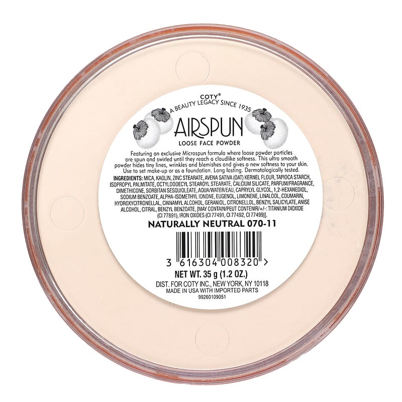 Coty Airspun Makeup Setting Loose Face Powder , 1.2 oz (35 g)