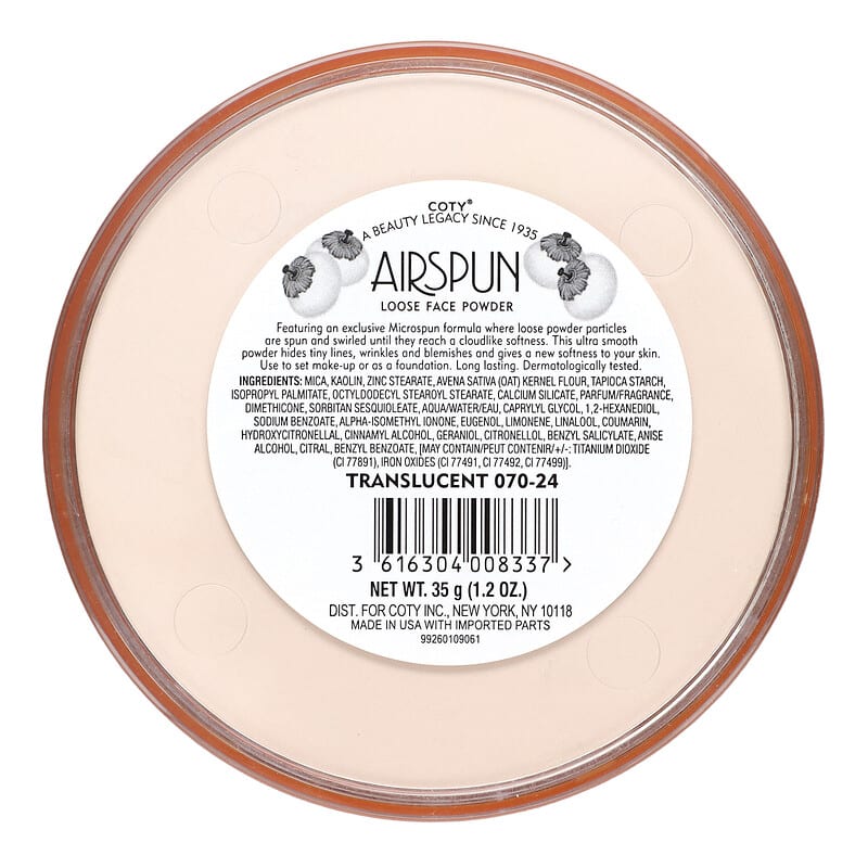 Coty Airspun Makeup Setting Loose Face Powder , 1.2 oz (35 g)