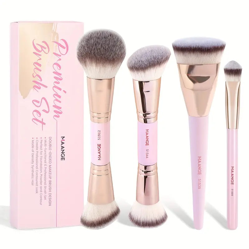 MAANGE 4-Piece Foundation Premium Brush Set