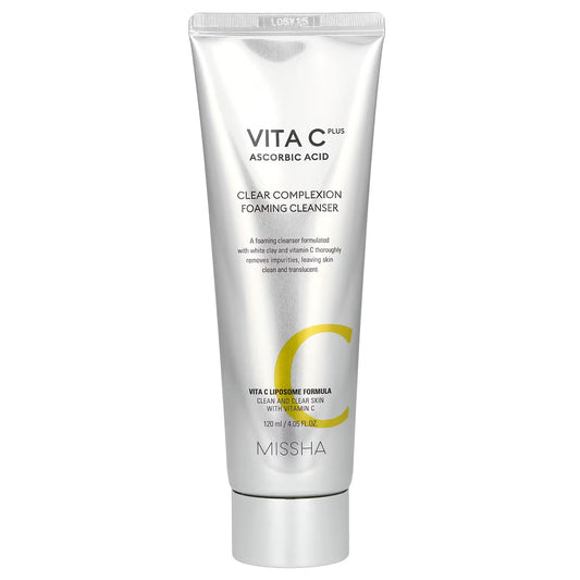 MISSHA Vita C Plus Clear Complexion Foaming Cleanser 120ml Expiry 09 - 2028