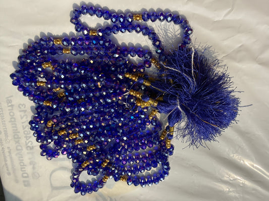 Blue Crystal Tasbeeh 1 piece