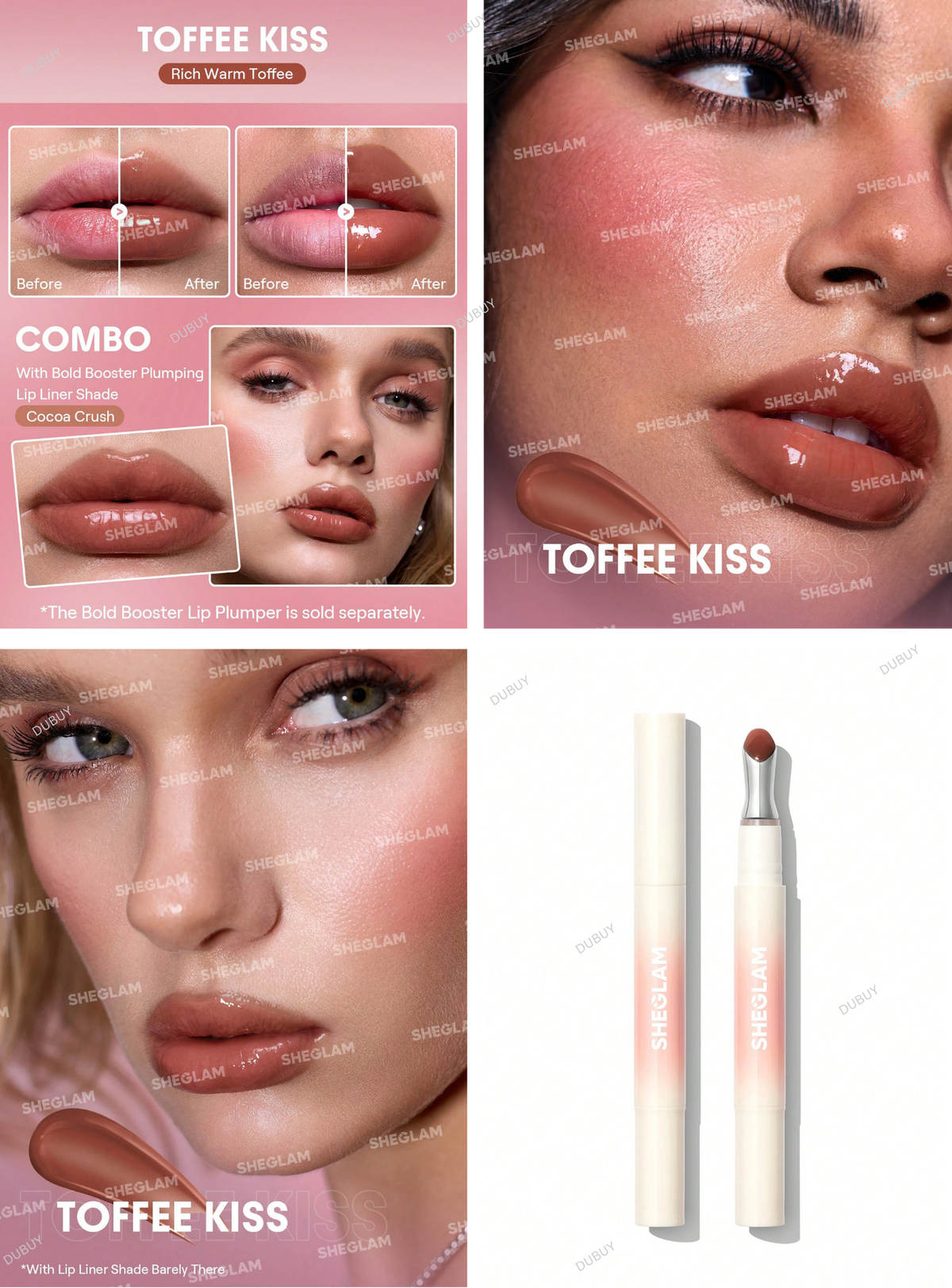 SHEGLAM Bold Booster Lip Plumper Lip Combo