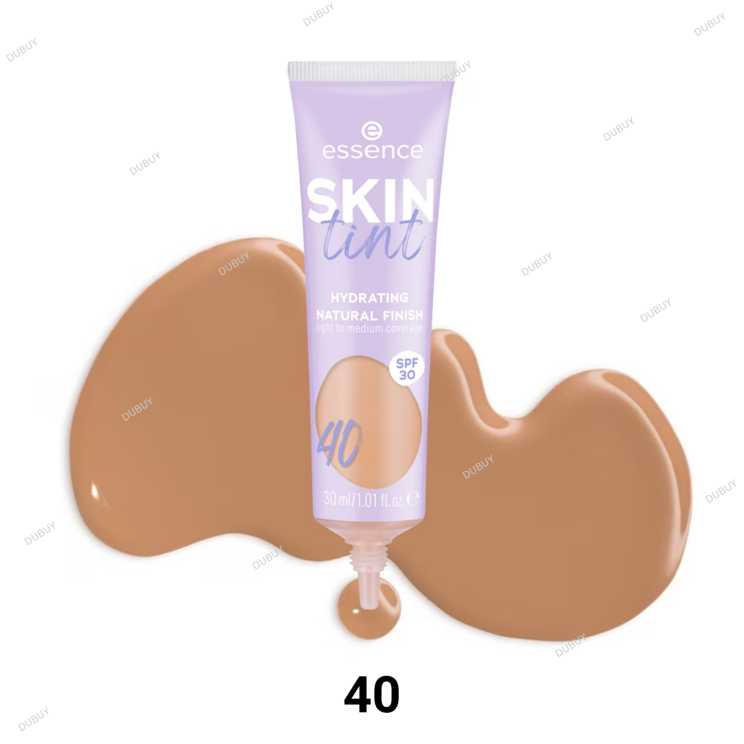 Essence SKIN tint light to medium coverage and SPF 30