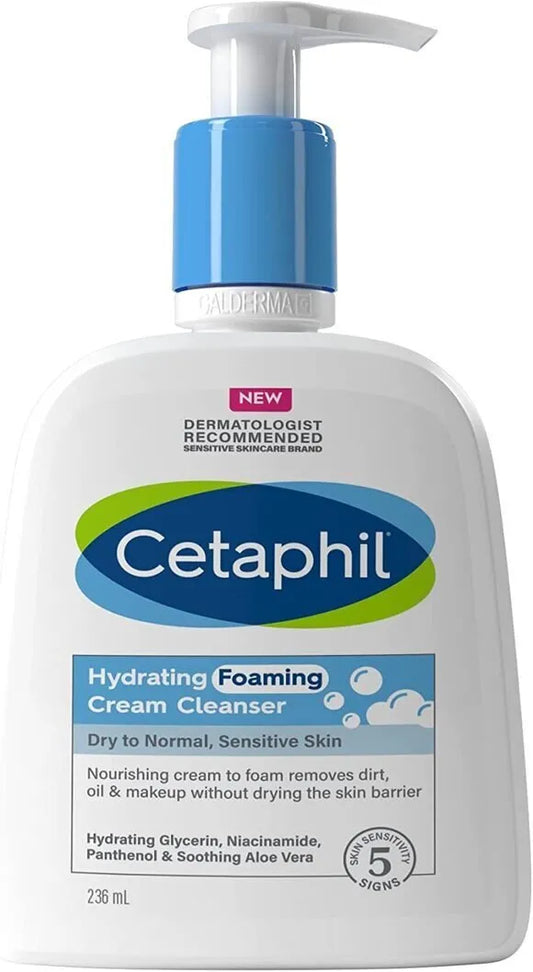 Cetaphil Hydrating Foaming cream cleanser 236ml