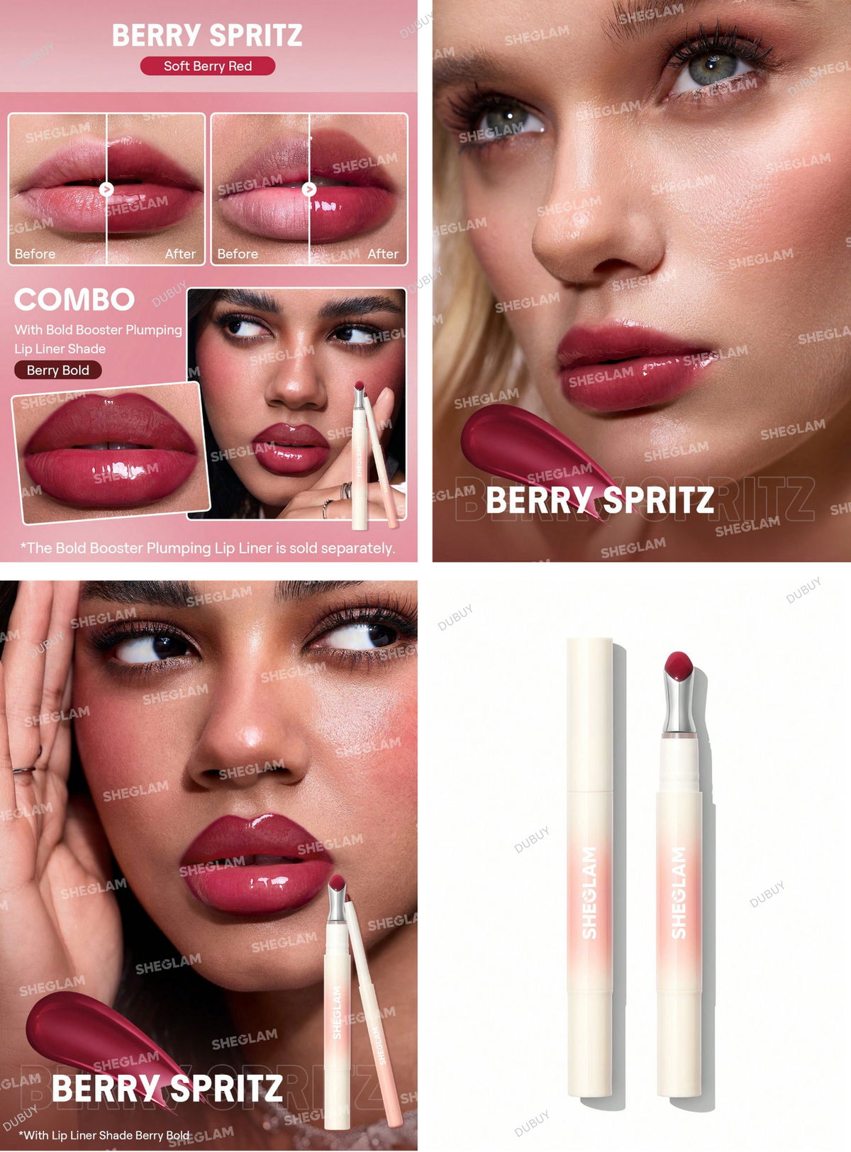 SHEGLAM Bold Booster Lip Plumper Lip Combo