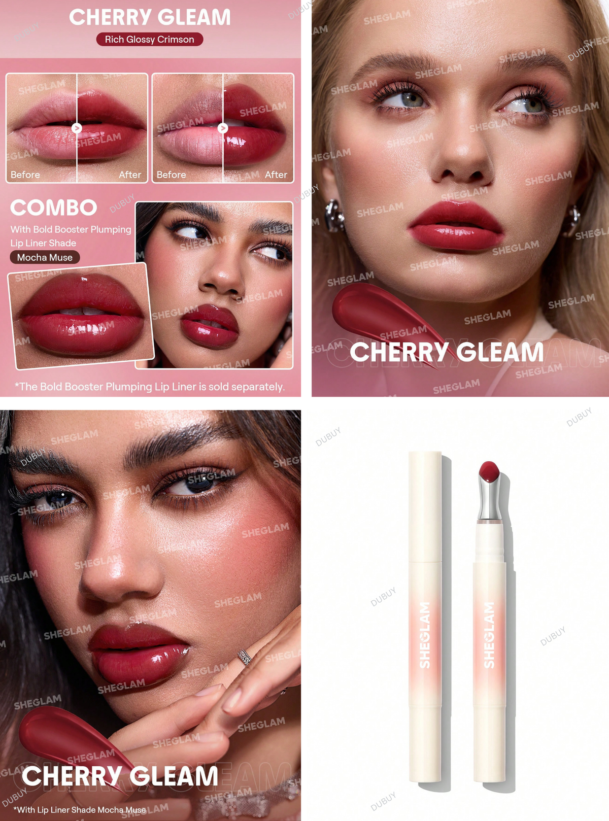 SHEGLAM Bold Booster Lip Plumper Lip Combo