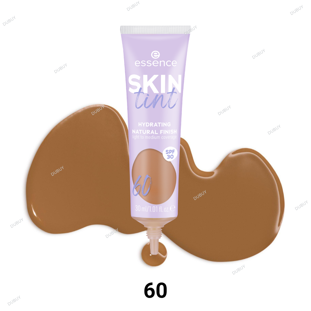 Essence SKIN tint light to medium coverage and SPF 30