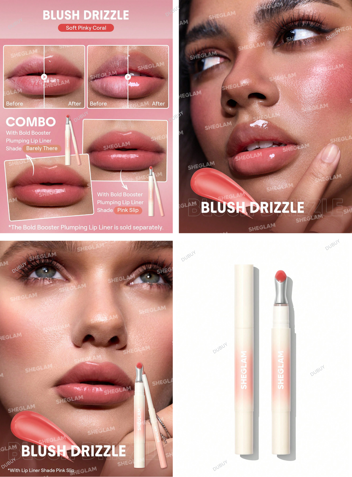 SHEGLAM Bold Booster Lip Plumper Lip Combo