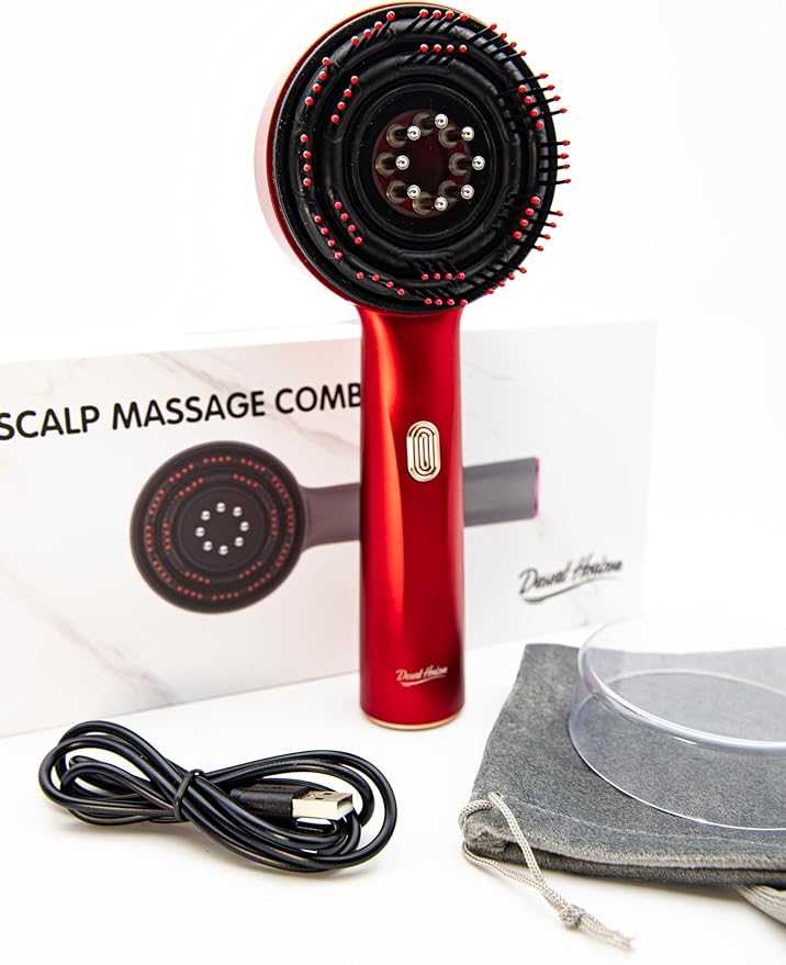 Scalp Massage Brush with Oil Applicator/  فرشاة تدليك فروة الرأس مع موزع الزيت