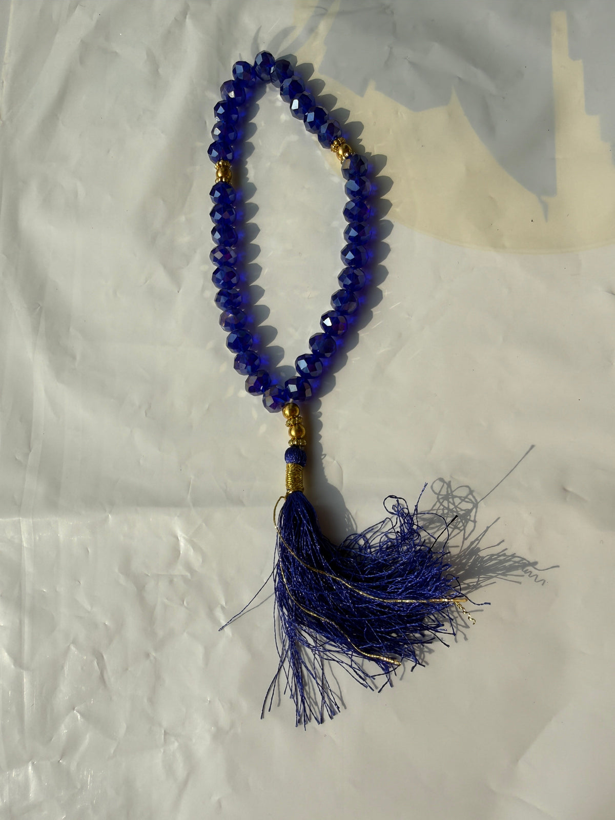 Blue Crystal Tasbeeh 1 piece