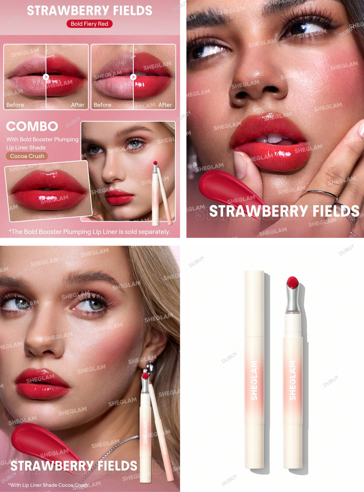 SHEGLAM Bold Booster Lip Plumper Lip Combo