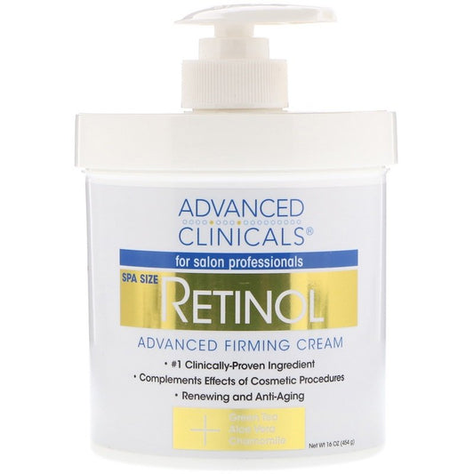 Advanced Clinicals, Retinol, Advanced Firming Cream, 16 oz (454 g)