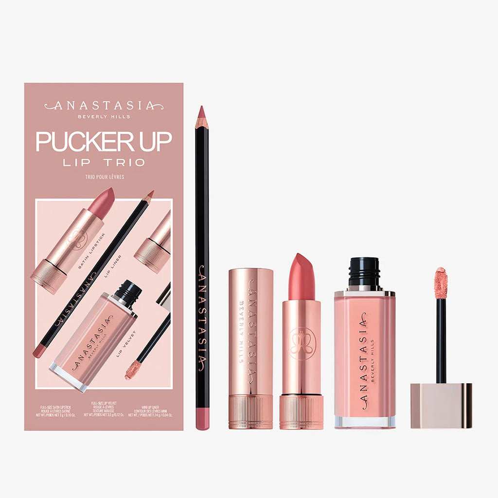Anastasia Kit Pucker Up Lip Trio - Dusty Rose