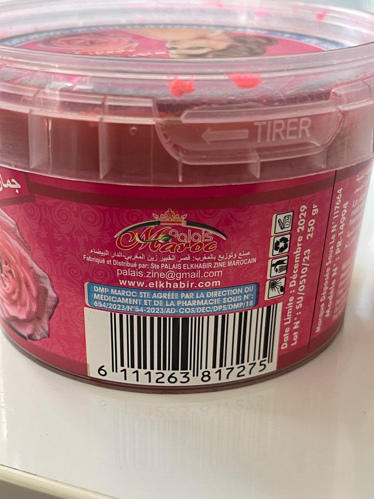 Moroccan black soap Rose 250g Expiry 12 - 2029