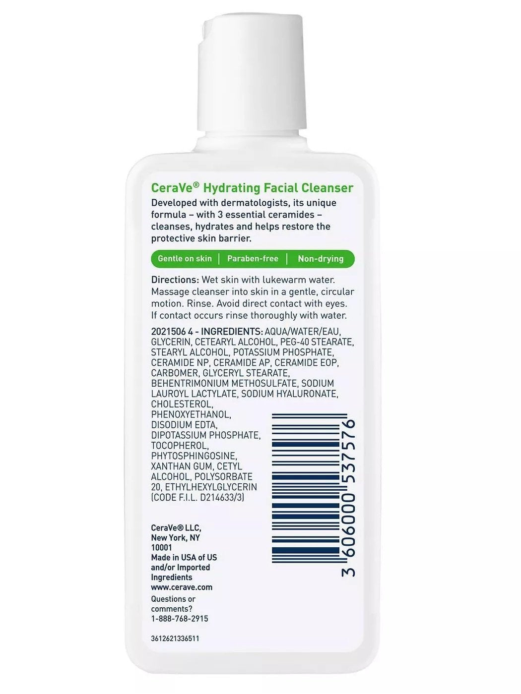 CeraVe, Hydrating facial Cleanser 3 oz , 87 ml