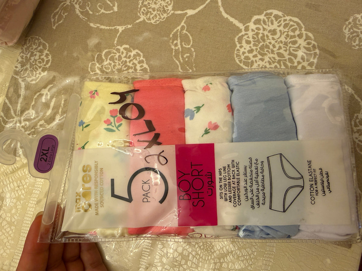 Max Pack of 5 Panties- Cotton 2XL
