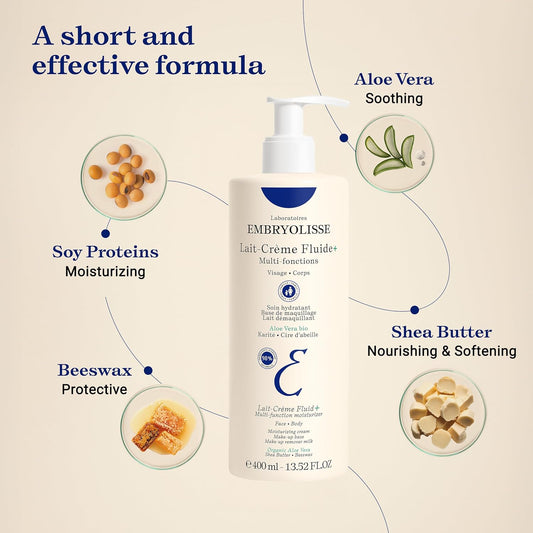 Embryolisse Lait-Creme Fluid Moisturizer For Face And Body 400ml Expiry 10 - 2028
