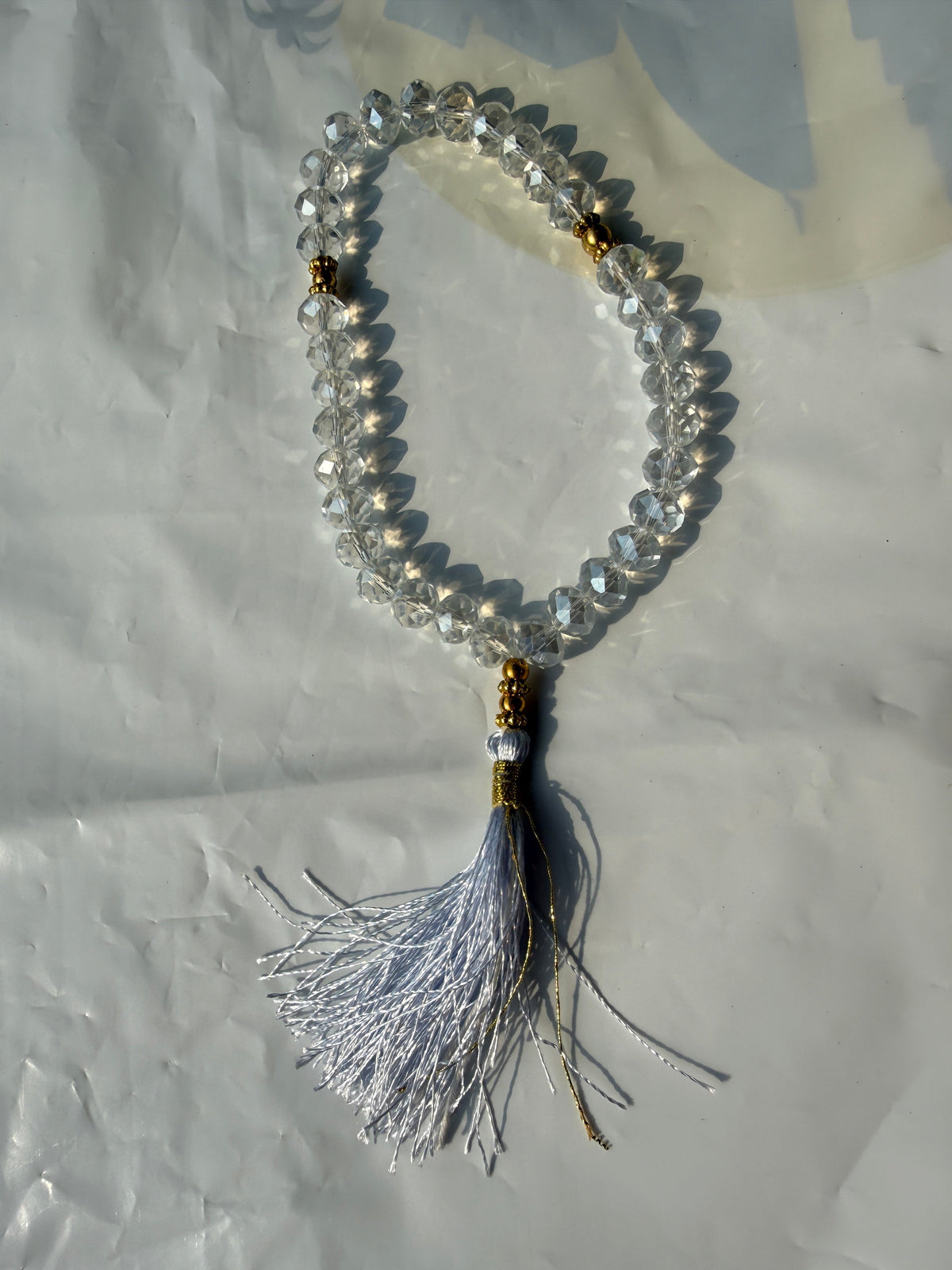 White Crystal Tasbeeh 1 piece