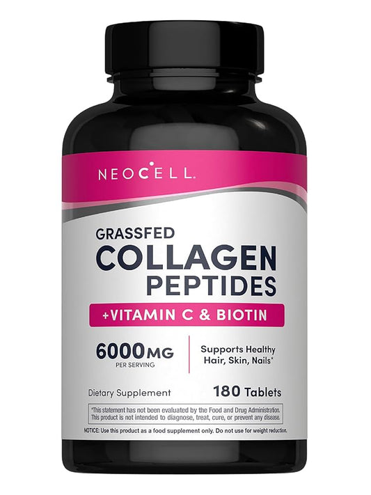NeoCell, Super Collagen, + Vitamin C & Biotin, 180 Tablets Expiry 09 - 2028
