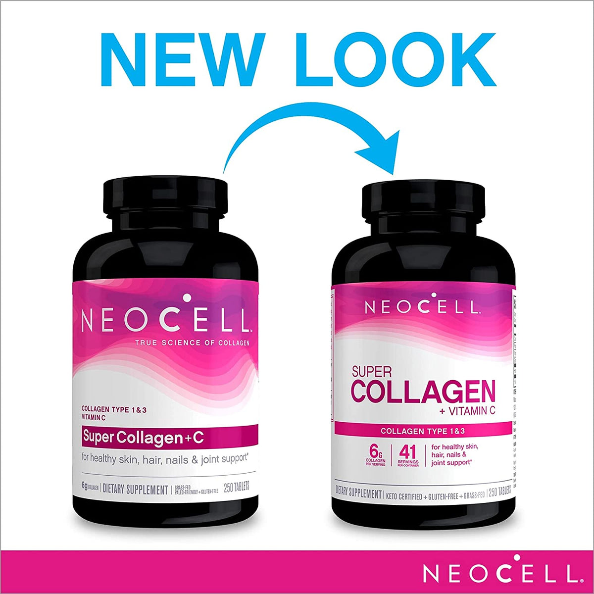 Neocell Collagen + Vitamin C 250 tablets Expiry 04 - 2028