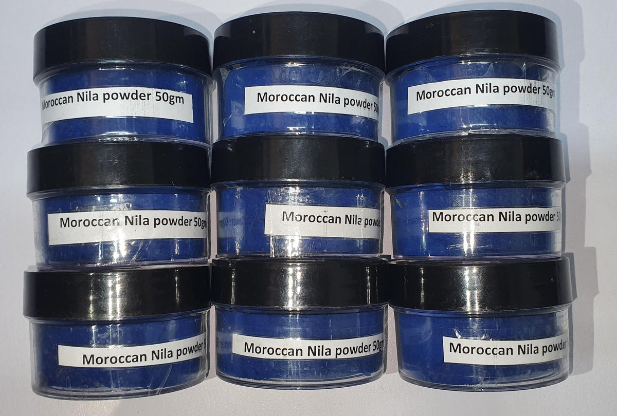 Moroccan Nila Blue Powder for Skin Lightening 50gm
