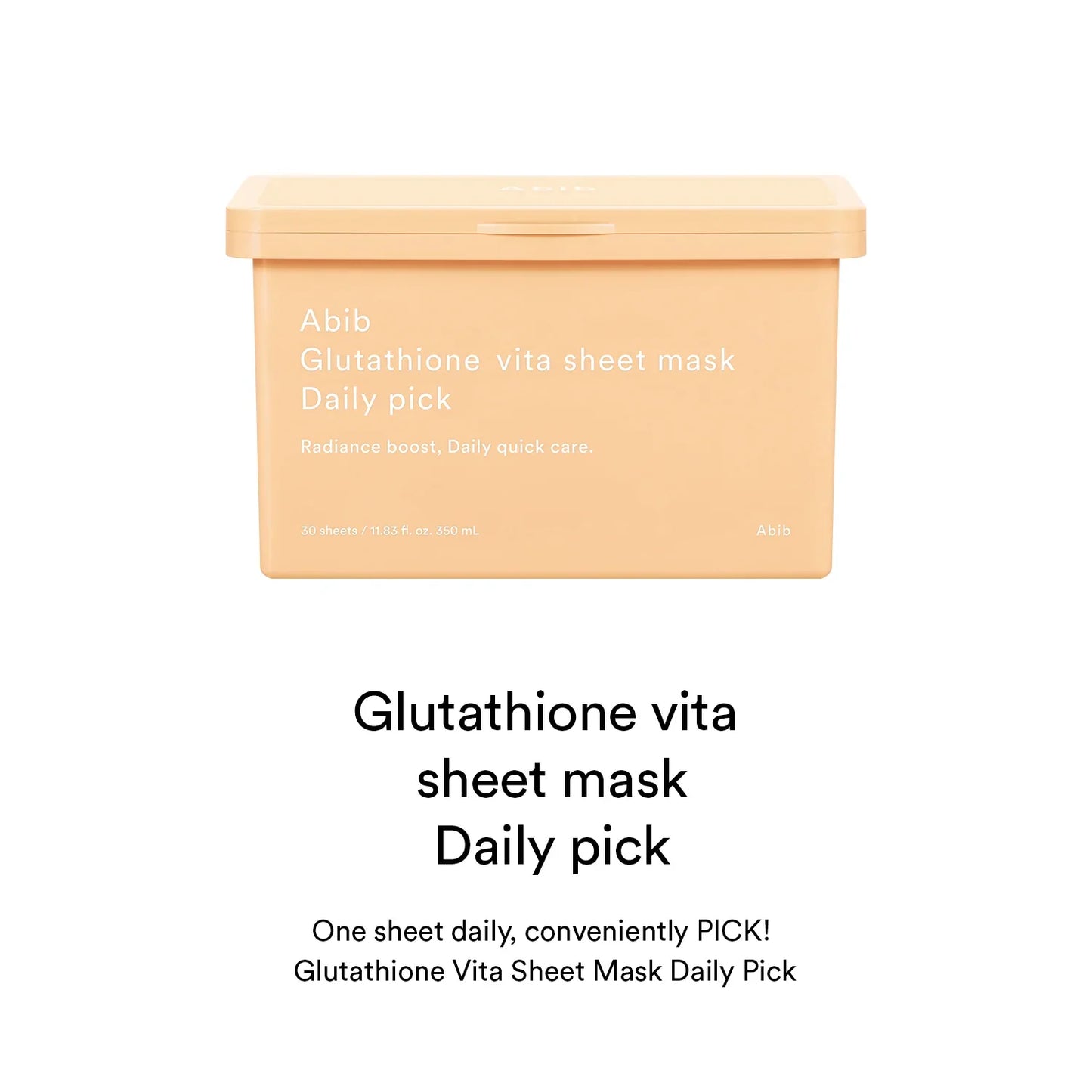 Abib Glutathione Vita Sheet Mask Daily Pick (30 sheets)
