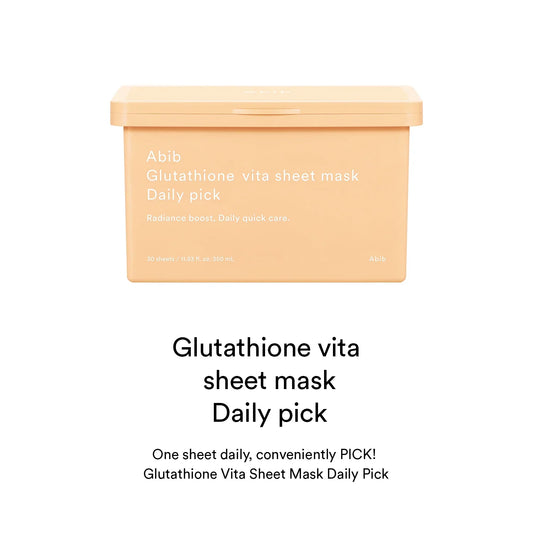 Abib Glutathione Vita Sheet Mask Daily Pick (30 sheets)
