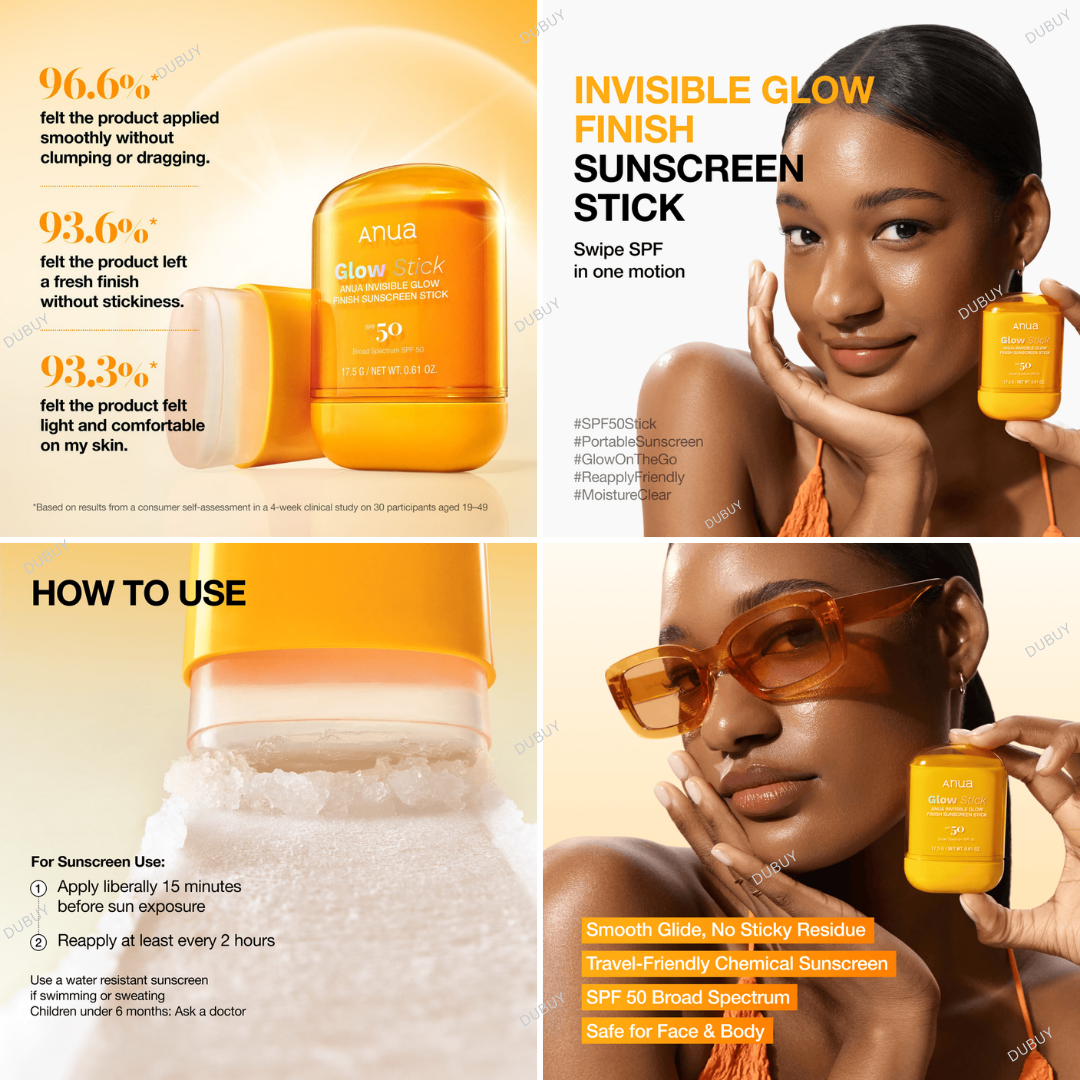 Anua Invisible Glow Finish Sunscreen Stick 18g