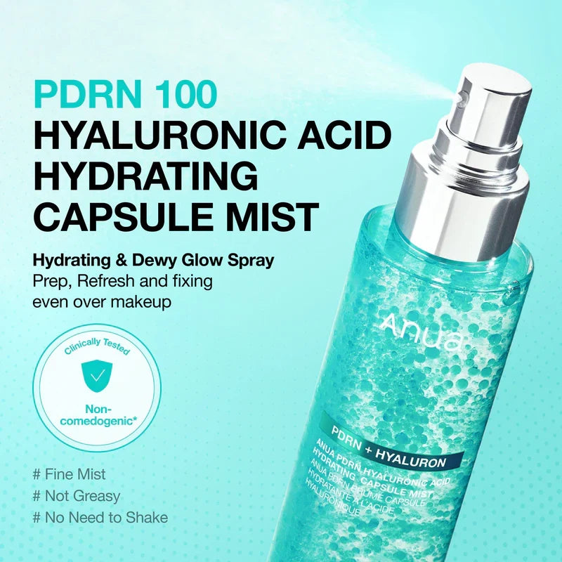 Anua (1 Pc WITHOUT BOX) PDRN Hyaluronic Acid Hydrating Capsule Mist 100ml - from twin pack Expiry 11 - 2028