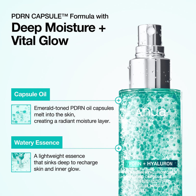 Anua (1 Pc WITHOUT BOX) PDRN Hyaluronic Acid Hydrating Capsule Mist 100ml - from twin pack Expiry 11 - 2028