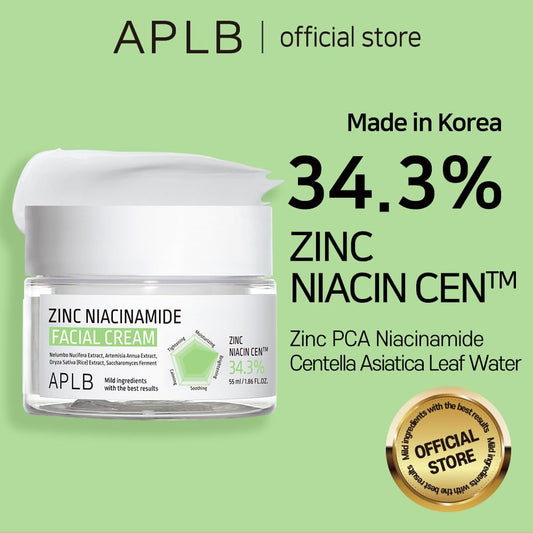 APLB Zinc Niacinamide Facial Cream 55ml Expiry 11 - 2028