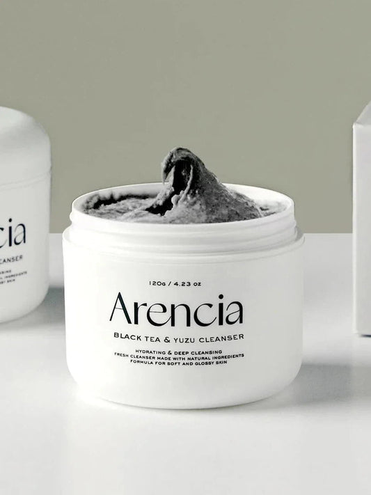Arencia Black Tea & Yuzu mochi Cleanser 120g