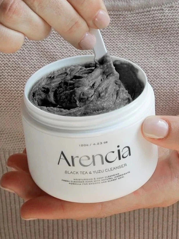 Arencia Black Tea & Yuzu mochi Cleanser 120g