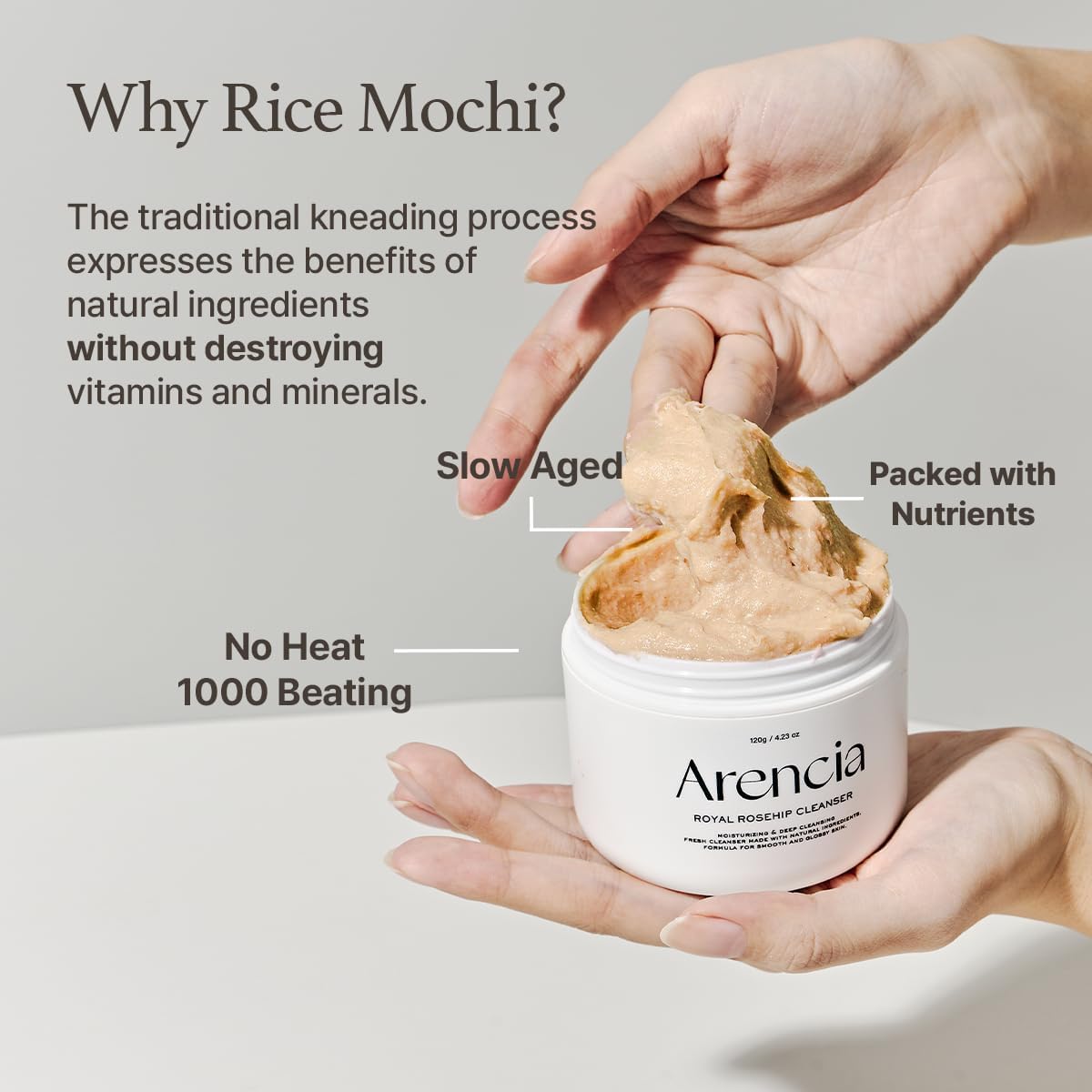 Arencia Calendula Rice Mochi Fresh Cleanser 120g Expiry 09 - 2028